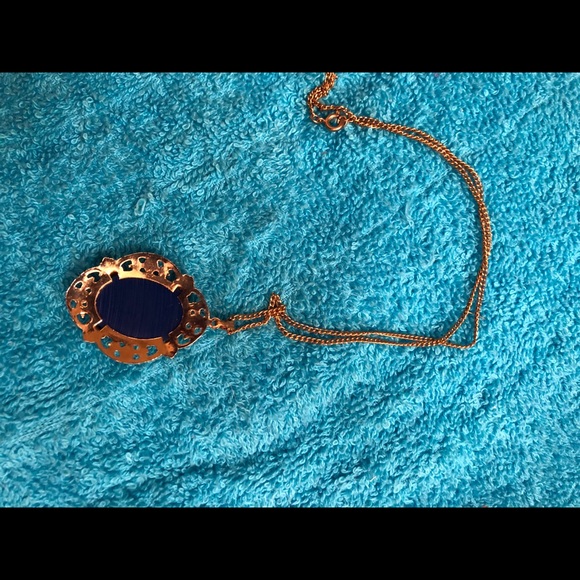 Vintage necklace made with real gold pieces RARE - Picture 4 of 4